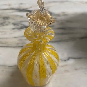 Italian hand blown glass perfume bottle